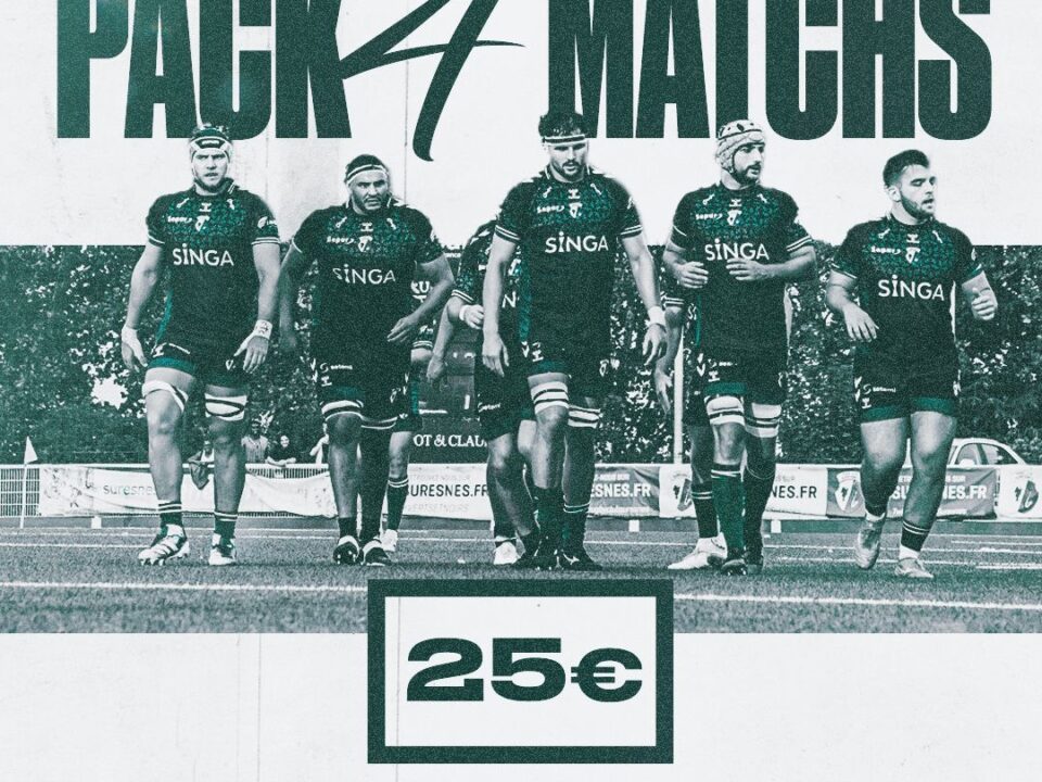 Pack 4 matchs du supporter du RC Suresnes, pour la fin de saison 2024-2025